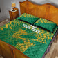 Cricket South Africa Custom Quilt Bed Set Green Version Proteas - African Pride