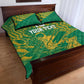 Cricket South Africa Custom Quilt Bed Set Green Version Proteas - African Pride