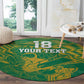 Cricket South Africa Custom Round Carpet Green Version Proteas - African Pride
