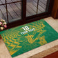 Cricket South Africa Custom Rubber Doormat Green Version Proteas - African Pride