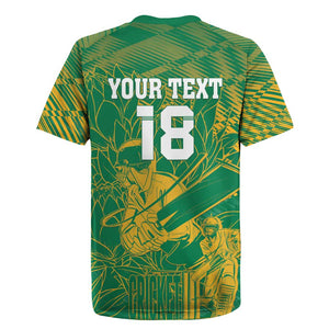 Cricket South Africa Custom Rugby Jersey Green Version Proteas - African Pride
