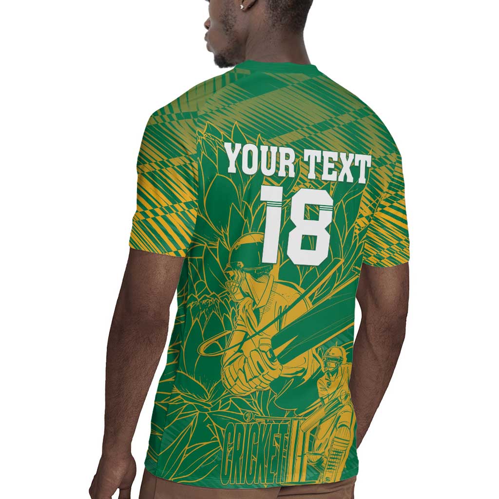 Cricket South Africa Custom Rugby Jersey Green Version Proteas - African Pride