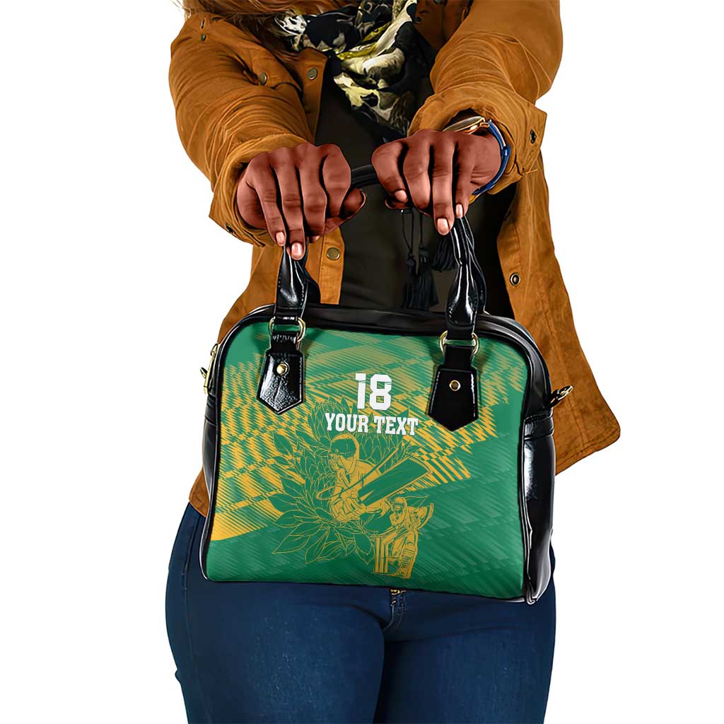 Cricket South Africa Custom Shoulder Handbag Green Version Proteas - African Pride