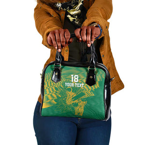 Cricket South Africa Custom Shoulder Handbag Green Version Proteas - African Pride
