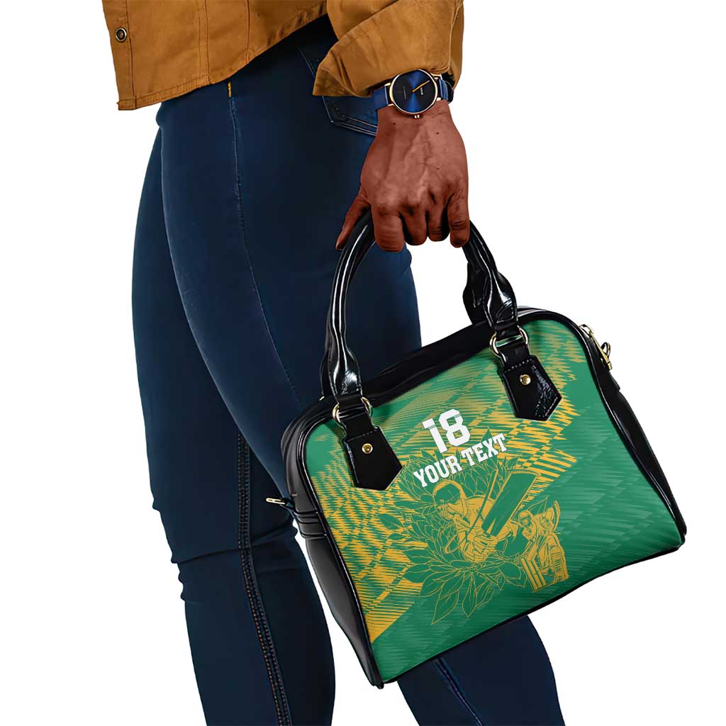 Cricket South Africa Custom Shoulder Handbag Green Version Proteas - African Pride