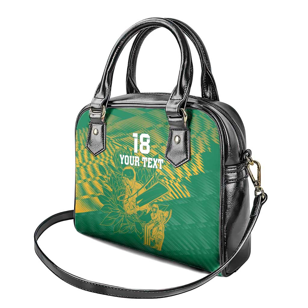 Cricket South Africa Custom Shoulder Handbag Green Version Proteas - African Pride