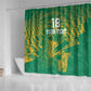 Cricket South Africa Custom Shower Curtain Green Version Proteas - African Pride