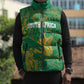 Cricket South Africa Custom Sleeveless Puffer Jacket Green Version Proteas