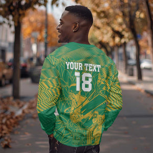Cricket South Africa Custom Sweatshirt Green Version Proteas - African Pride