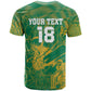 Cricket South Africa Custom T shirt Green Version Proteas - African Pride