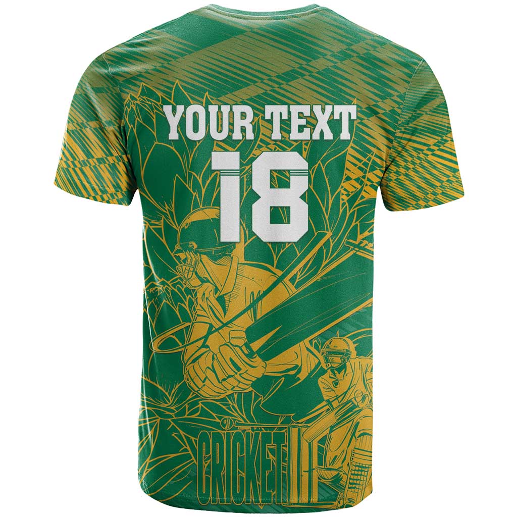 Cricket South Africa Custom T shirt Green Version Proteas - African Pride