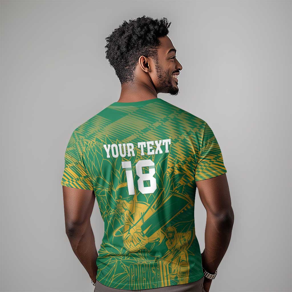 Cricket South Africa Custom T shirt Green Version Proteas - African Pride