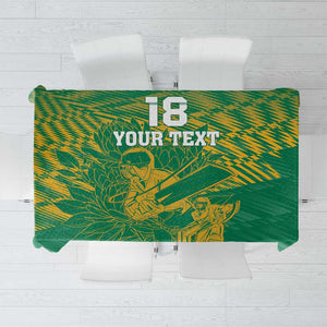Cricket South Africa Custom Tablecloth Green Version Proteas - African Pride