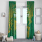 Cricket South Africa Custom Window Curtain Green Version Proteas - African Pride