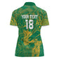 Cricket South Africa Custom Women Polo Shirt Green Version Proteas - African Pride