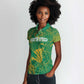 Cricket South Africa Custom Women Polo Shirt Green Version Proteas - African Pride