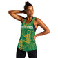 Cricket South Africa Custom Women Racerback Tank Green Version Proteas - African Pride