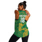 Cricket South Africa Custom Women Racerback Tank Green Version Proteas - African Pride