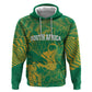 Cricket South Africa Custom Zip Hoodie Green Version Proteas - African Pride