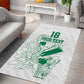 Cricket South Africa Custom Area Rug White Version Proteas - African Pride