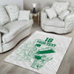 Cricket South Africa Custom Area Rug White Version Proteas - African Pride