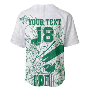 Cricket South Africa Custom Baseball Jersey White Version Proteas - African Pride