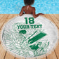 Cricket South Africa Custom Beach Blanket White Version Proteas - African Pride