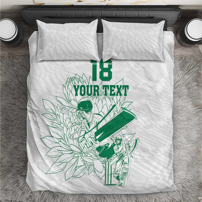 Cricket South Africa Custom Bedding Set White Version Proteas - African Pride