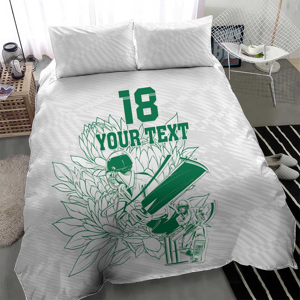 Cricket South Africa Custom Bedding Set White Version Proteas - African Pride