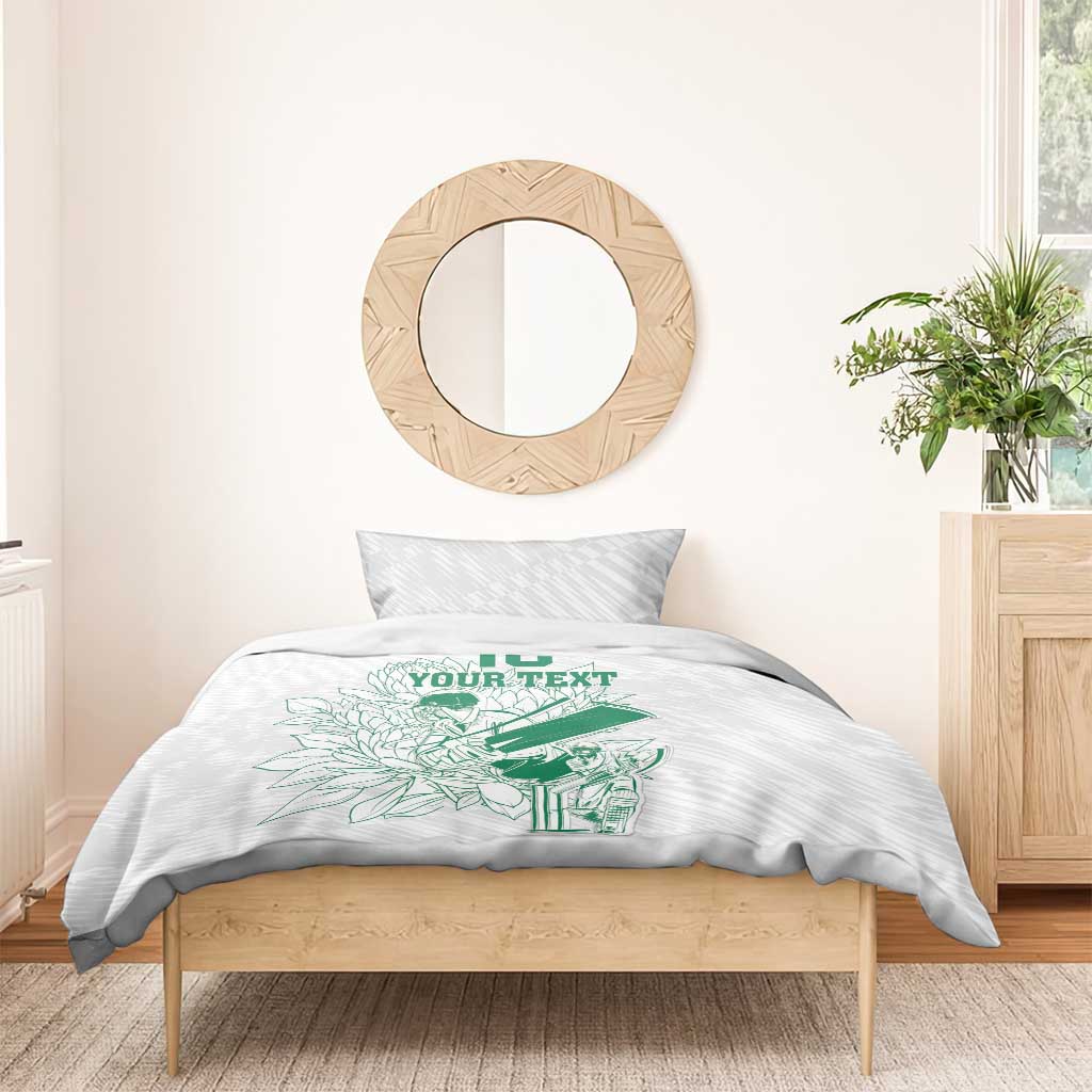 Cricket South Africa Custom Bedding Set White Version Proteas - African Pride
