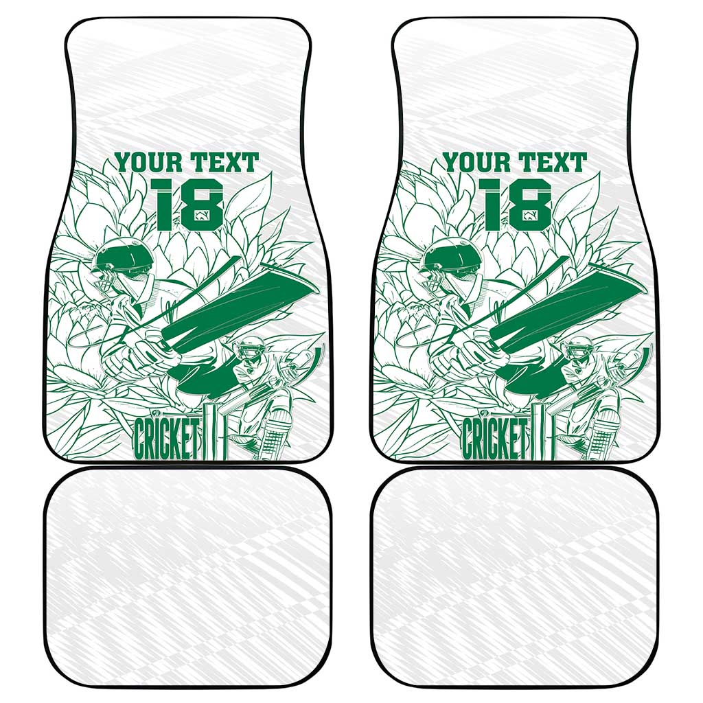 Cricket South Africa Custom Car Mats White Version Proteas - African Pride