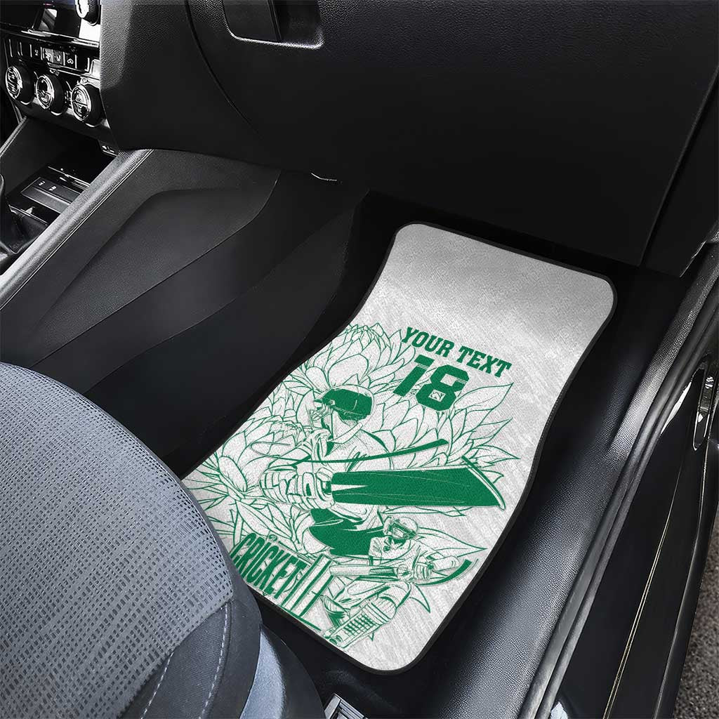 Cricket South Africa Custom Car Mats White Version Proteas - African Pride