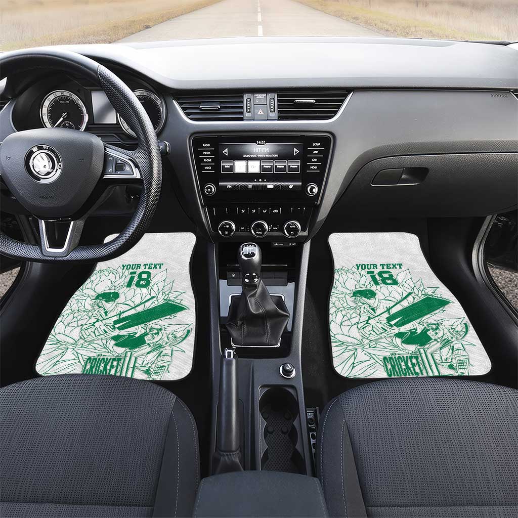 Cricket South Africa Custom Car Mats White Version Proteas - African Pride
