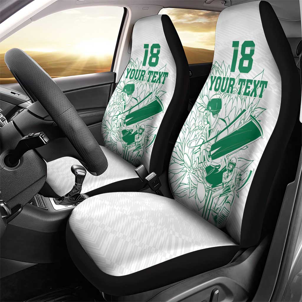 Cricket South Africa Custom Car Seat Cover White Version Proteas - African Pride