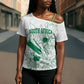Cricket South Africa Custom Cross Shoulder Shirt White Version Proteas