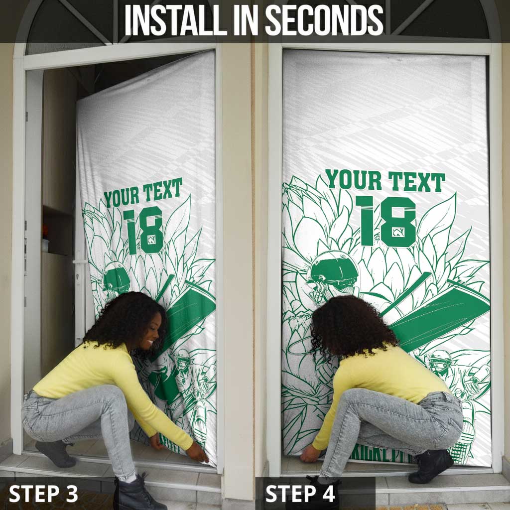 Cricket South Africa Custom Door Cover White Version Proteas
