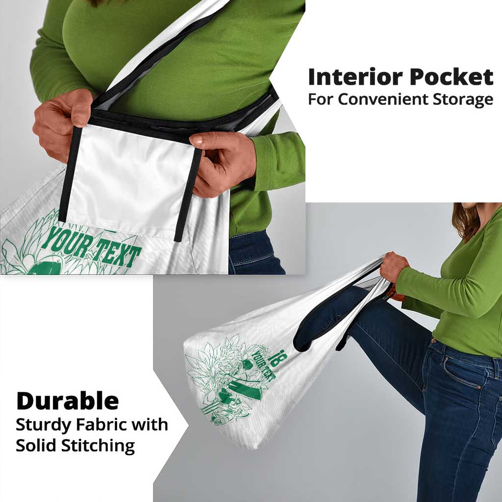 Cricket South Africa Custom Grocery Bag White Version Proteas - African Pride