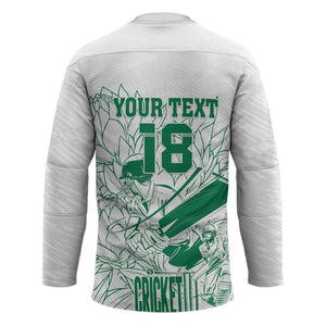 Cricket South Africa Custom Hockey Jersey White Version Proteas