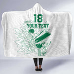 Cricket South Africa Custom Hooded Blanket White Version Proteas - African Pride