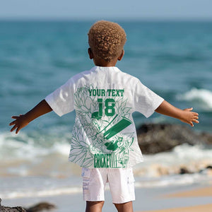 Cricket South Africa Custom Kid Hawaiian Shirt White Version Proteas - African Pride