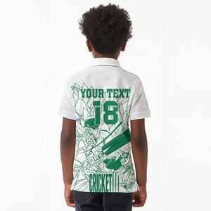 Cricket South Africa Custom Kid Polo Shirt White Version Proteas - African Pride