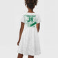 Cricket South Africa Custom Kid Short Sleeve Dress White Version Proteas - African Pride