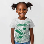 Cricket South Africa Custom Kid T shirt White Version Proteas - African Pride