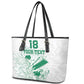 Cricket South Africa Custom Leather Tote Bag White Version Proteas - African Pride