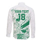 Cricket South Africa Custom Long Sleeve Button Shirt White Version Proteas - African Pride