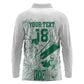 Cricket South Africa Custom Long Sleeve Polo Shirt White Version Proteas - African Pride