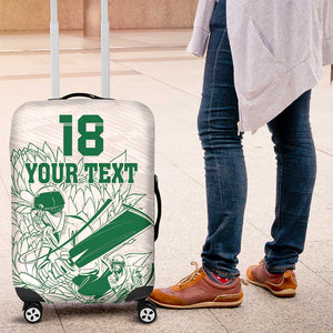 Cricket South Africa Custom Luggage Cover White Version Proteas - African Pride