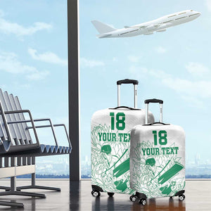 Cricket South Africa Custom Luggage Cover White Version Proteas - African Pride