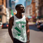 Cricket South Africa Custom Men Tank Top White Version Proteas - African Pride