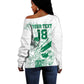 Cricket South Africa Custom Off Shoulder Sweater White Version Proteas - African Pride